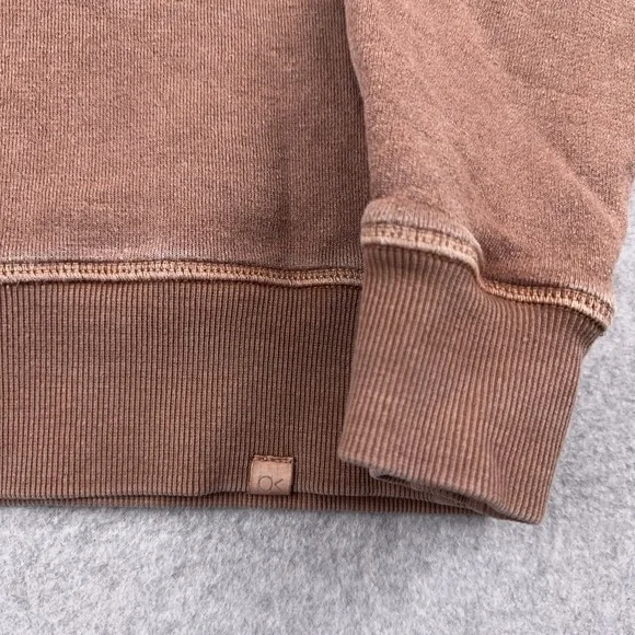 Outerknown Sur Sweatshirt Mens Large Brown Patina Hemp Blend Crewneck Raglan - Picture 7 of 9